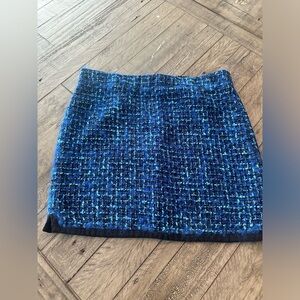J Crew Wool Blend Tweed Mini Skirt, size 8.